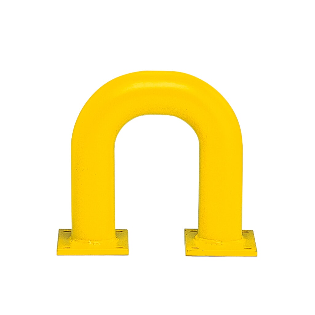 Immagine del prodotto: Staffa anticollisione con protezione anti-incastro impiego interno, Ø 76 mm, AxL 350 x 375 mm