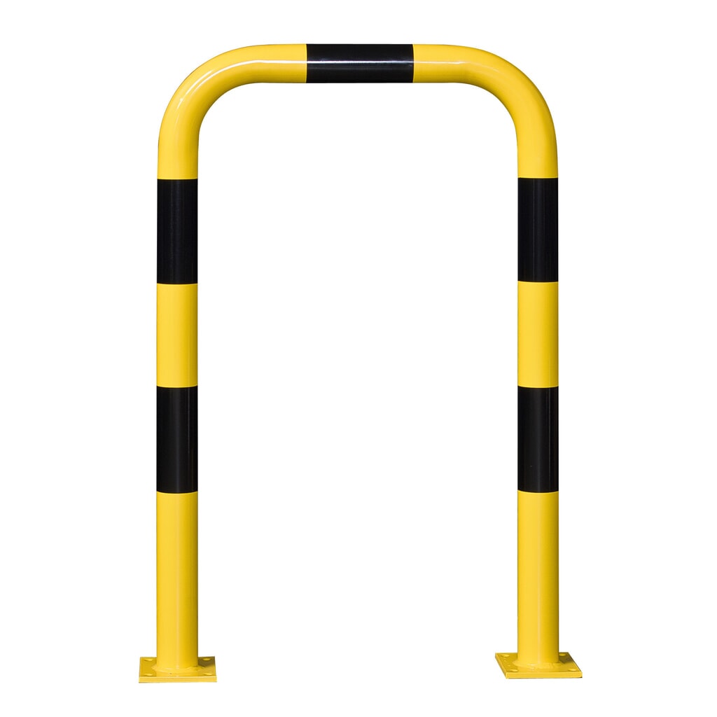 Staffa anticollisione con protezione anti-incastro impiego interno, Ø 76 mm, AxL 1.200 x 750 mm Immagine del prodotto: Staffa anticollisione con protezione anti-incastro impiego interno, Ø 76 mm, AxL 1.200 x 750 mm