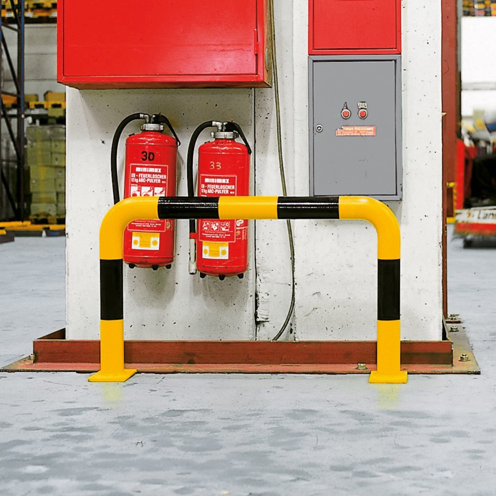 Immagine del prodotto n. 4: Staffa anticollisione con protezione anti-incastro impiego interno, Ø 76 mm, AxL 350 x 375 mm