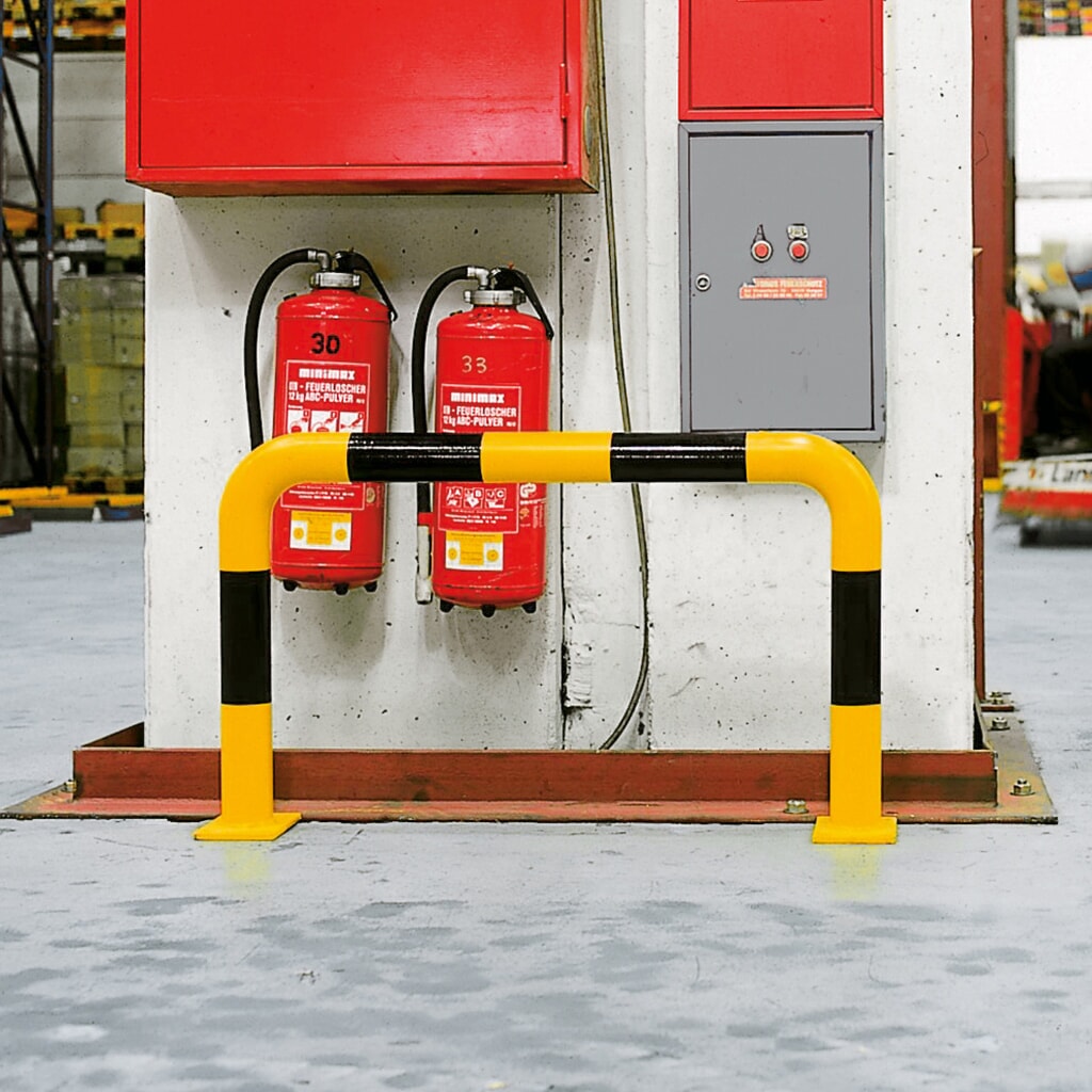 Immagine del prodotto n. 5: Staffa anticollisione con protezione anti-incastro impiego interno, Ø 76 mm, AxL 1.200 x 750 mm
