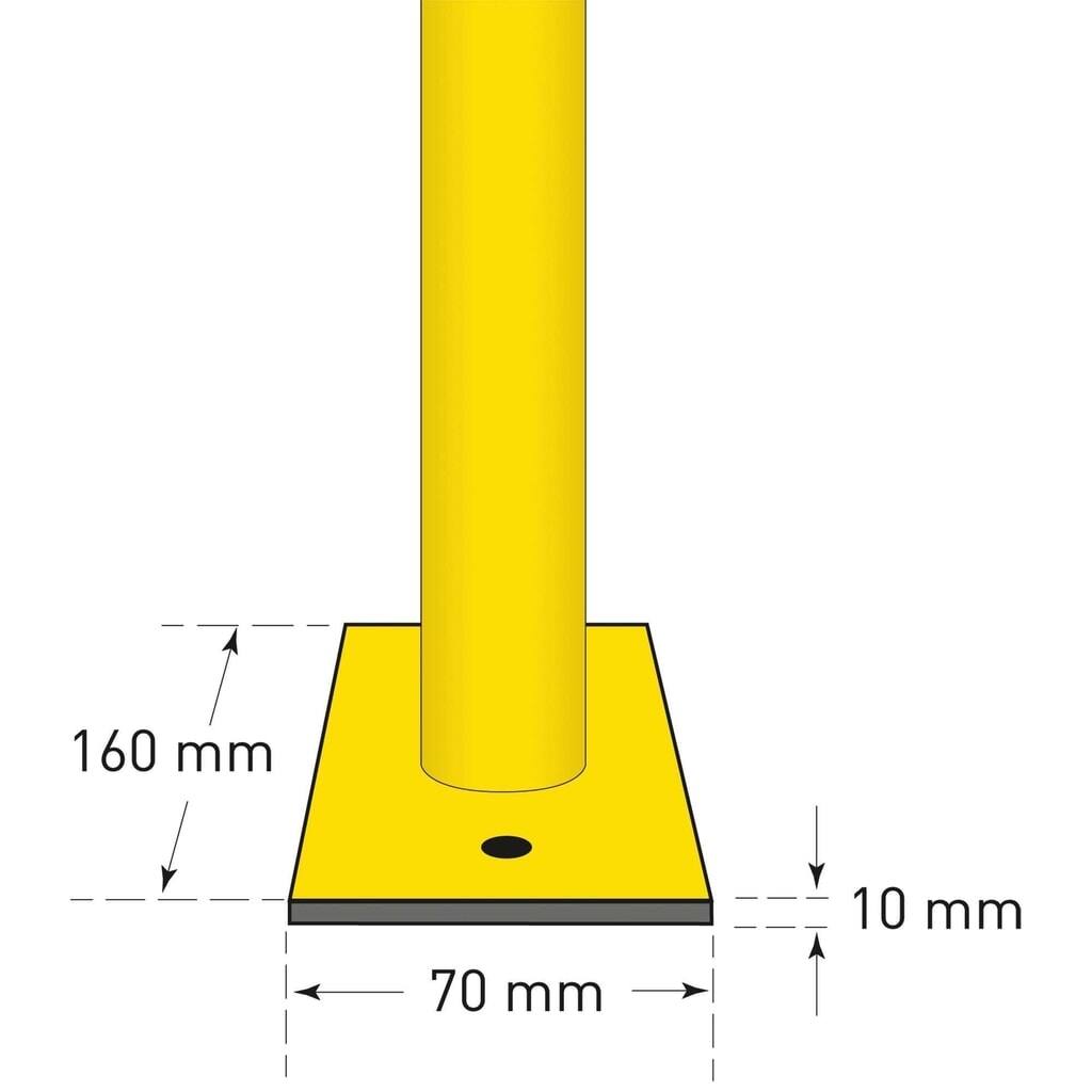 Staffa protettiva, impiego interno, AxL 1.000 x 1.000 mm Immagine del prodotto n. 2: Staffa protettiva, impiego interno, AxL 1.000 x 1.000 mm