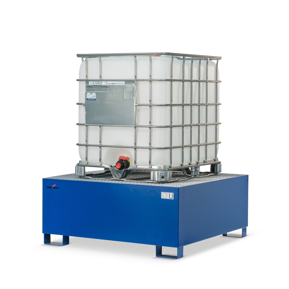 Vasca di raccolta Steinbock® in acciaio per KTC/IBC, accessibile