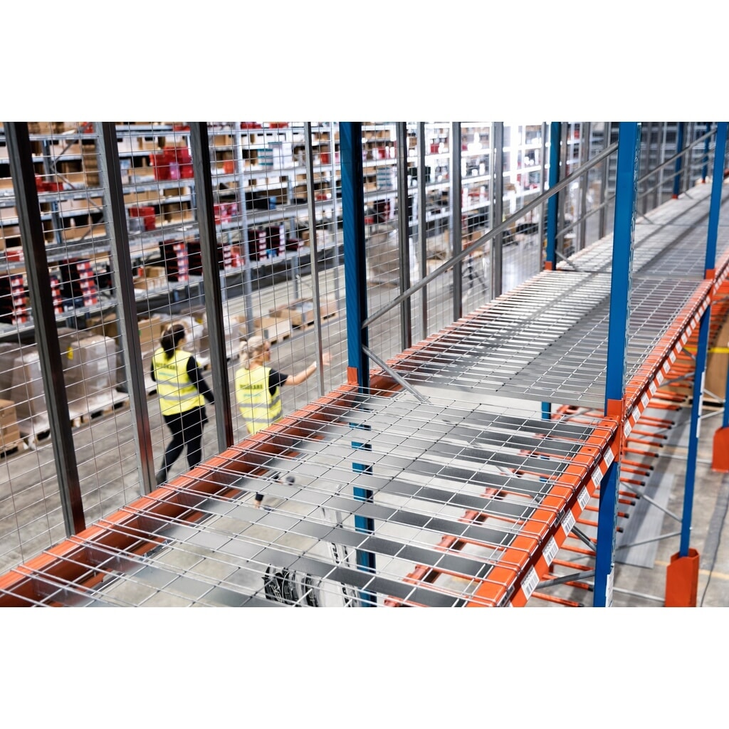 Ripiani in rete metallica Steinbock® per scaffalature portapallet, portata per spazio 500 kg, 24 pezzi/SU Immagine del prodotto n. 5: Ripiani in rete metallica Steinbock® per scaffalature portapallet, portata per spazio 500 kg, 24 pezzi/SU