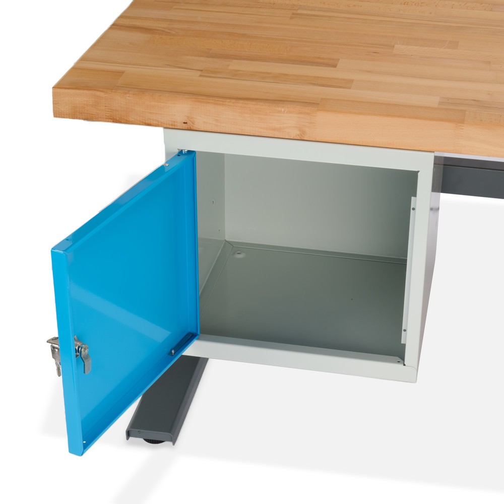 Immagine del prodotto n. 11: Banco da lavoro Steinbock® regolabile elettricamente in altezza e-Adjust, con contenitori nella base, AxLxP 700-1.170 x 2.000 x 750 mm, portata 350 kg