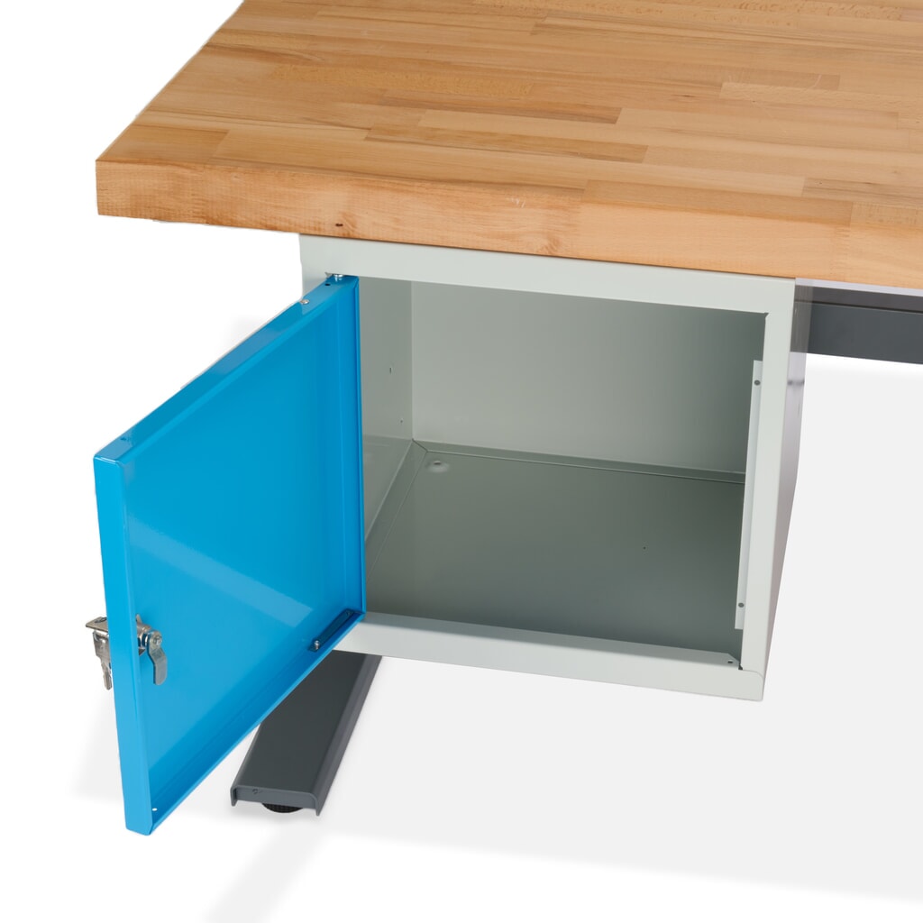 Immagine del prodotto n. 11: Banco da lavoro Steinbock® regolabile elettricamente in altezza e-Adjust, con contenitori nella base, AxLxP 700-1.170 x 2.000 x 750 mm, portata 350 kg
