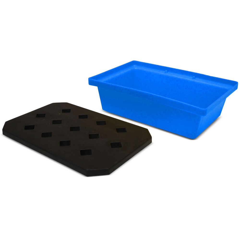 Immagine del prodotto n. 1: Steinbock® Vasca in PE per piccoli contenitori, incl. griglia in PE, volume di raccolta 22 l