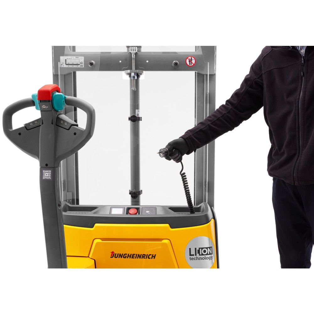 Immagine del prodotto n. 3: Elevatore elettrico Jungheinrich EJC 010i ZT, doppio montante telescopico, altezza di sollevamento 2.990 mm, portata 1.000 kg, sistema di sollevamento proporzionale