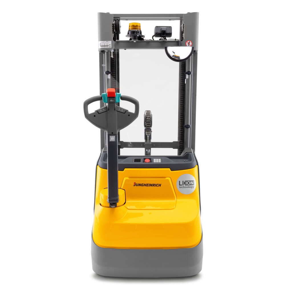 Jungheinrich stoccatore elettrico EJC 112i DZ, triplo montante telescopico, altezza di sollevamento 4.180 mm, portata 1.200 kg, impianto idraulico proporzionale Immagine del prodotto n. 4: Jungheinrich stoccatore elettrico EJC 112i DZ, triplo montante telescopico, altezza di sollevamento 4.180 mm, portata 1.200 kg, impianto idraulico proporzionale