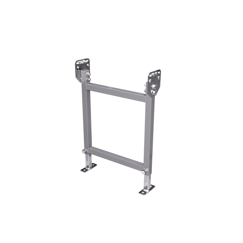 Supporti per nastro trasportatore a rulli BLUME leggero in acciaio inox 1.4301, larghezza nastro 400 mm, altezza 1.100 - 1.550 mm Immagine del prodotto: Supporti per nastro trasportatore a rulli BLUME leggero in acciaio inox 1.4301, larghezza nastro 400 mm, altezza 1.100 - 1.550 mm