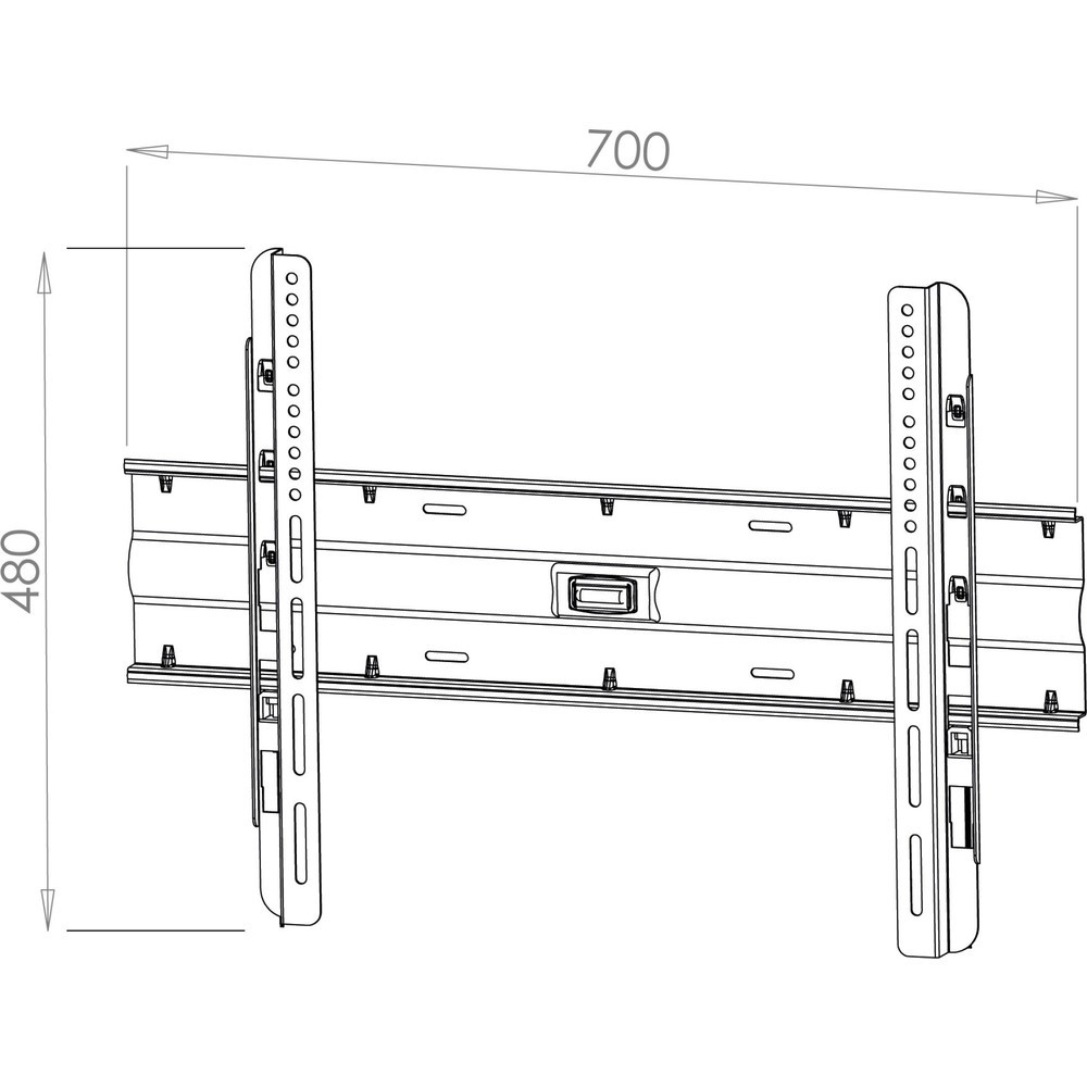 Immagine del prodotto n. 5: Supporto universale da parete WF 120, nero