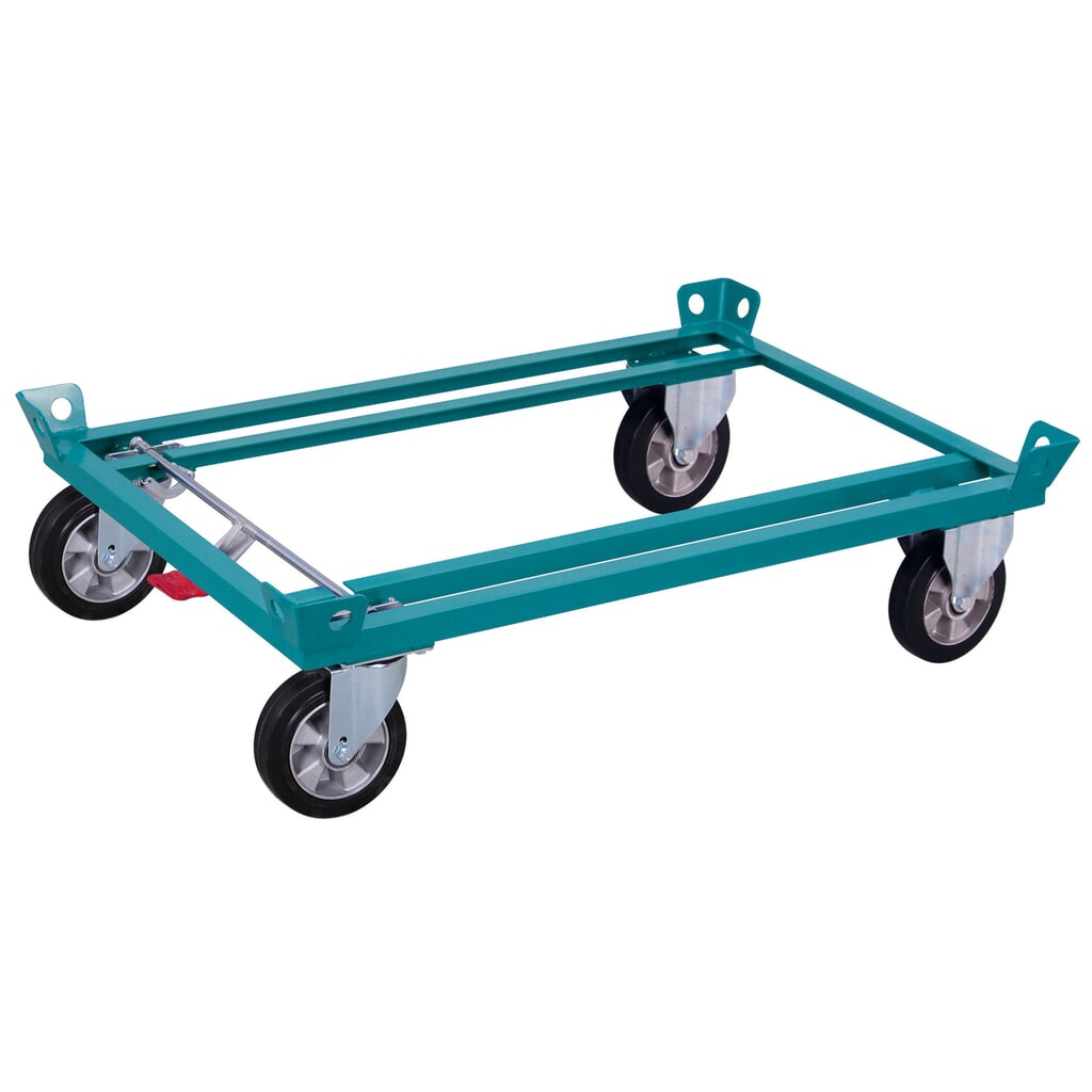 Supporto di guida Ameise®, con angoli rialzati, altezza di carico 280 mm, ruote in gomma piena elastica Immagine del prodotto: Supporto di guida Ameise®, con angoli rialzati, altezza di carico 280 mm, ruote in gomma piena elastica