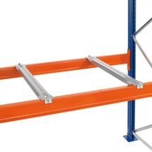 Supporto di profondità per scaffalatura porta-pallet SCHULTE tipo S, per il sostegno di pannelli in truciolato