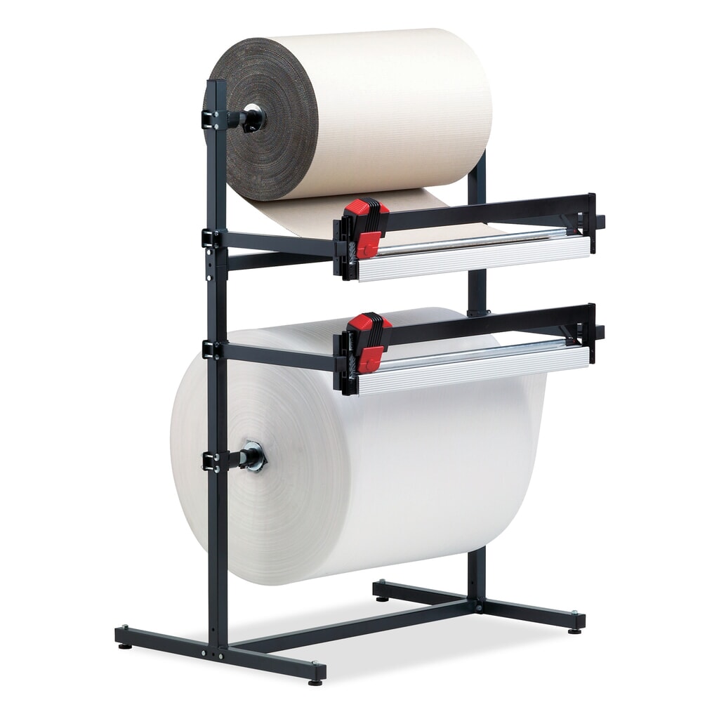 Rocholz supporto di taglio doppio, con due unità di taglio, peso del rotolo max. 130 kg, larghezza di taglio 750 mm Immagine del prodotto: Rocholz supporto di taglio doppio, con due unità di taglio, peso del rotolo max. 130 kg, larghezza di taglio 750 mm