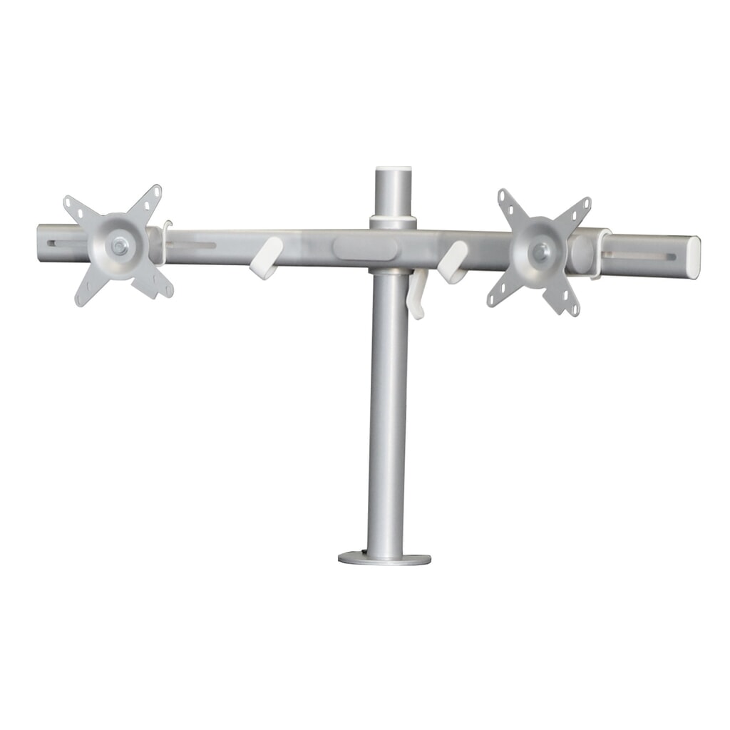 Supporto doppio per monitor VESA 75/100 per postazione di lavoro mobile Jungheinrich WMD, orizzontale, a colonna Immagine del prodotto: Supporto doppio per monitor VESA 75/100 per postazione di lavoro mobile Jungheinrich WMD, orizzontale, a colonna
