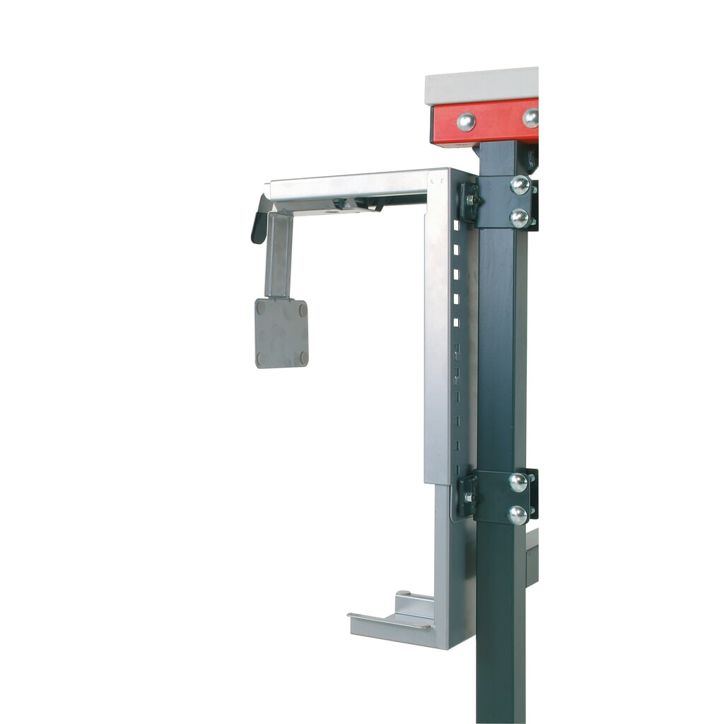 Supporto PC per sistemi di tavoli da confezionamento Rocholz, montabile universalmente sulla gamba del tavolo, dimensioni interne HxL 307-531 x 78-220 mm Immagine del prodotto: Supporto PC per sistemi di tavoli da confezionamento Rocholz, montabile universalmente sulla gamba del tavolo, dimensioni interne HxL 307-531 x 78-220 mm