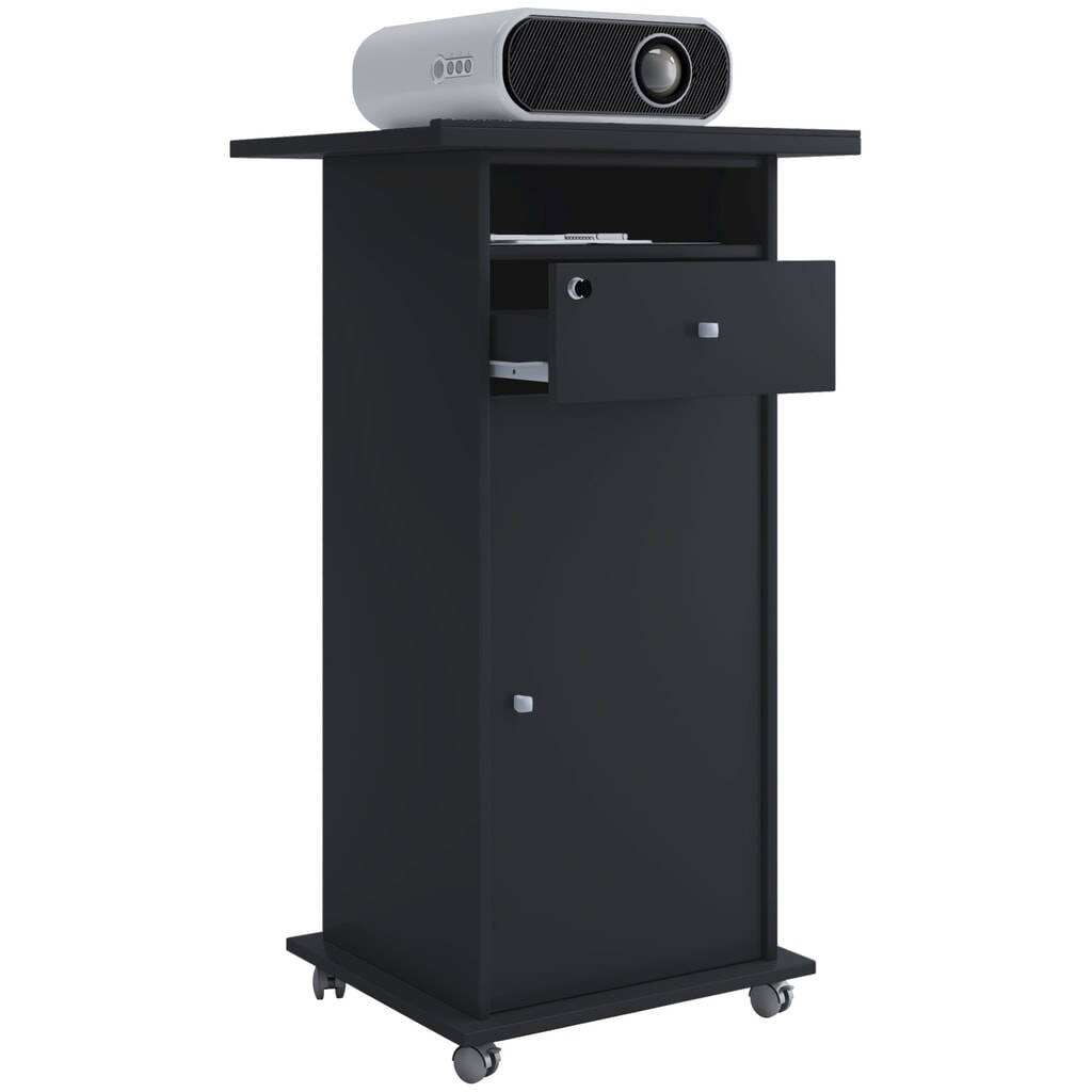 Supporto per beamer VCM Neta con porta, nero Immagine del prodotto: Supporto per beamer VCM Neta con porta, nero