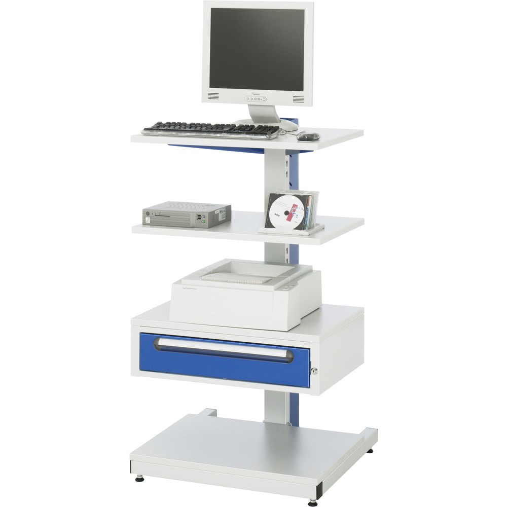 Immagine del prodotto n. 4: Supporto per computer RAU, AxP: 1.140 x 650 mm, cassetti 1 x 120 mm, fisso
