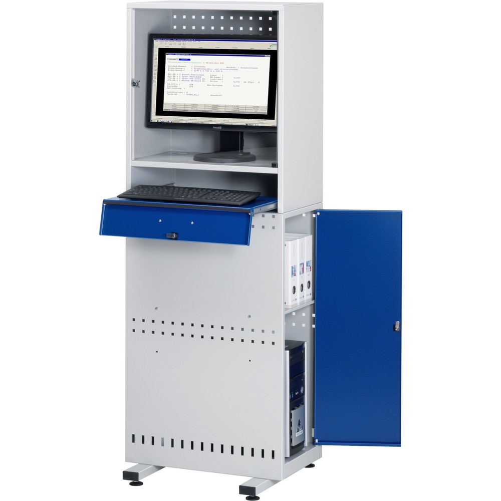 Immagine del prodotto n. 1: Supporto per computer RAU con alloggiamento monitor, fisso