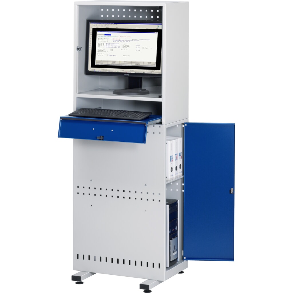 Supporto per computer RAU con alloggiamento monitor, fisso Immagine del prodotto: Supporto per computer RAU con alloggiamento monitor, fisso