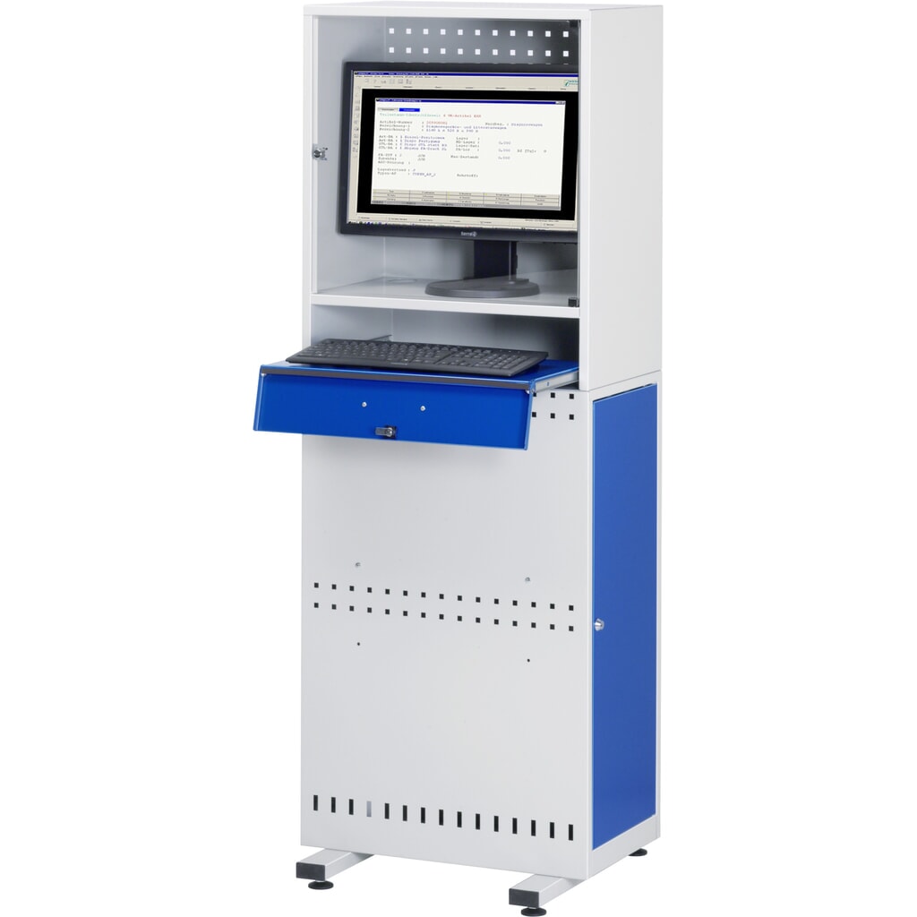 Supporto per computer RAU con alloggiamento monitor, fisso Immagine del prodotto n. 2: Supporto per computer RAU con alloggiamento monitor, fisso
