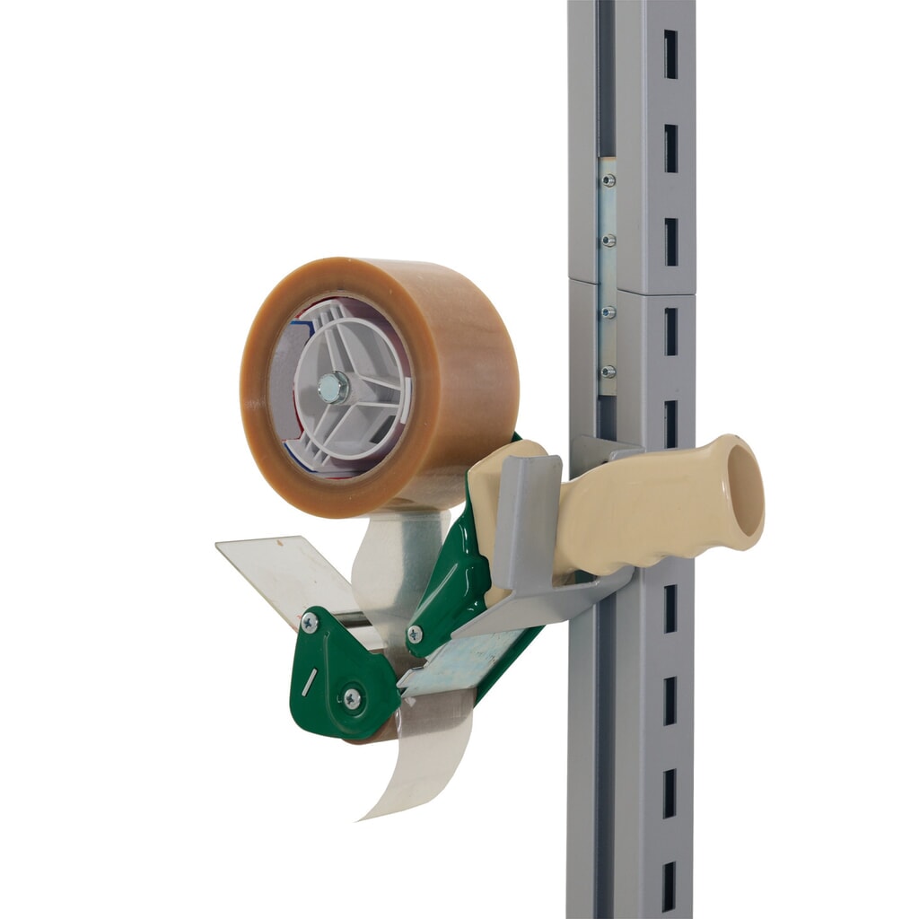 Supporto per dispenser di nastro adesivo per tavolo di confezionamento Rocholz, AxLxP 78 x 95 x 38 mm Immagine del prodotto: Supporto per dispenser di nastro adesivo per tavolo di confezionamento Rocholz, AxLxP 78 x 95 x 38 mm