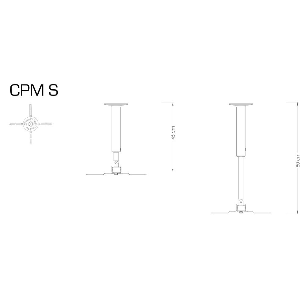 Immagine del prodotto n. 4: Supporto per proiettore CPM S, argento