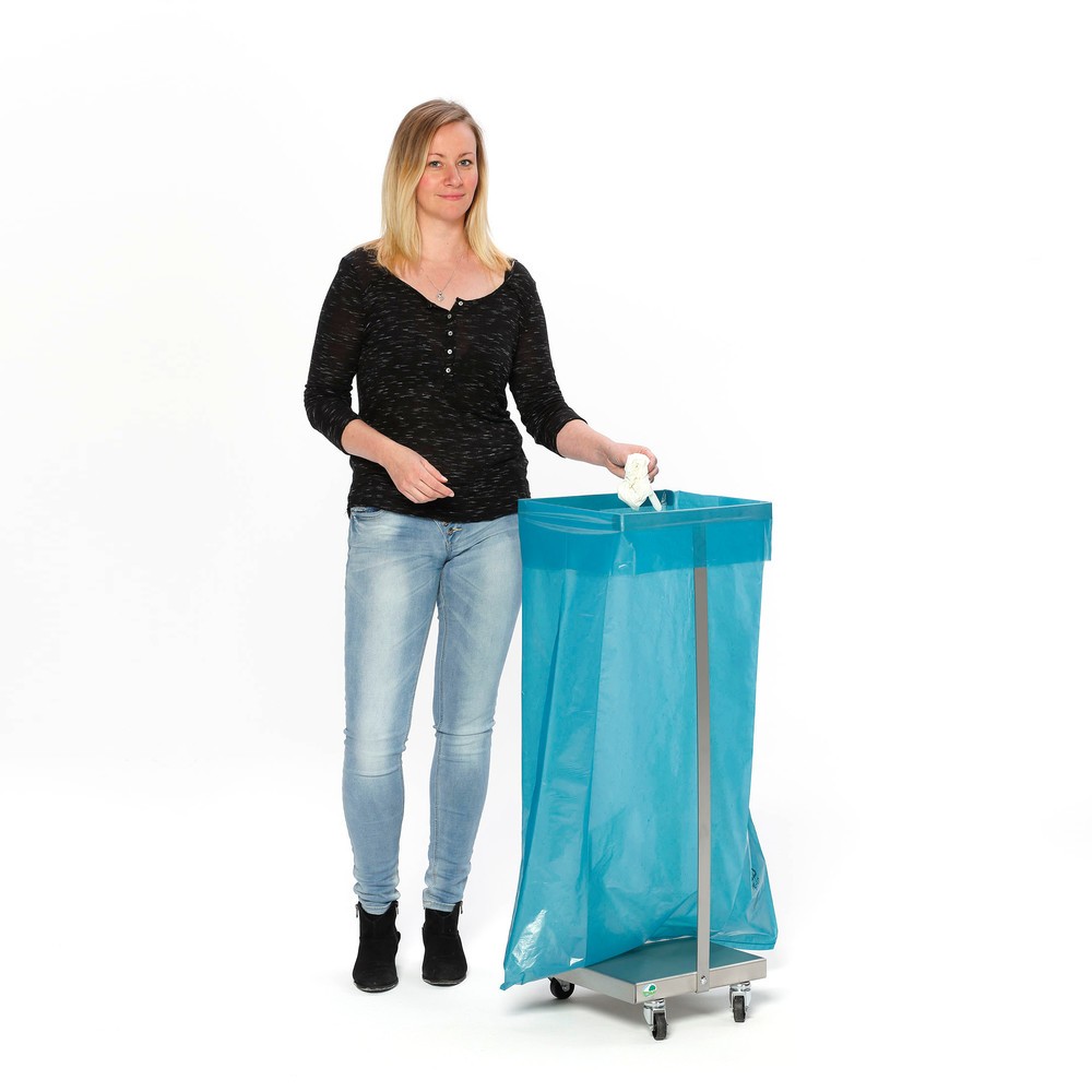 Immagine del prodotto n. 3: Supporto per sacchetto dei rifiuti VAR®, in acciaio inox, 60 litri, mobile