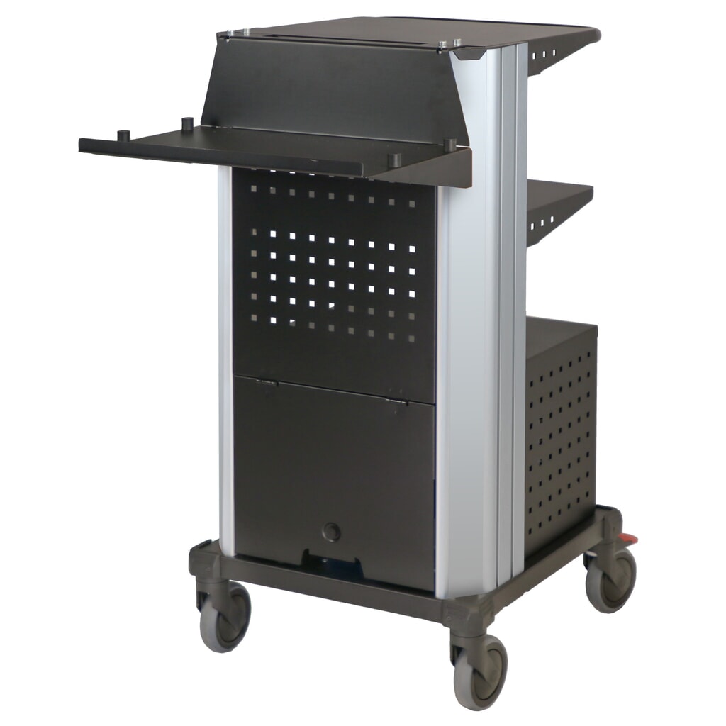 Supporto per stampante per postazione di lavoro mobile Jungheinrich WMD, posteriore 520 x 315 mm Immagine del prodotto n. 2: Supporto per stampante per postazione di lavoro mobile Jungheinrich WMD, posteriore 520 x 315 mm