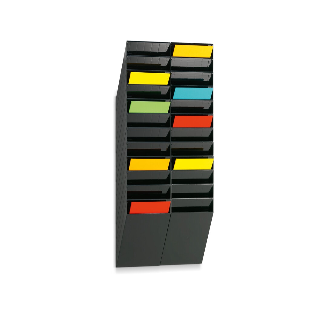 Supporto prospetti DURABLE Flexiboxx, 12x DIN A4, formato verticale, nero Immagine del prodotto: Supporto prospetti DURABLE Flexiboxx, 12x DIN A4, formato verticale, nero
