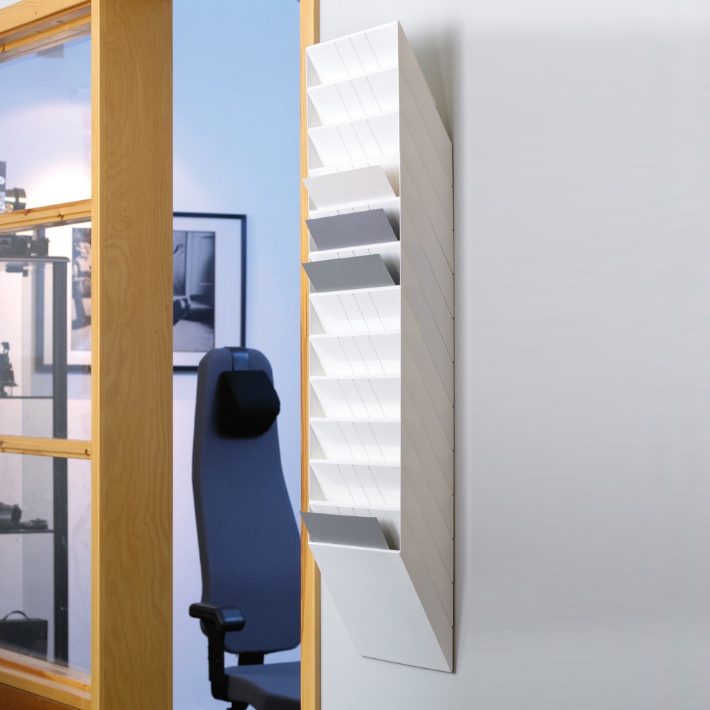 Immagine del prodotto n. 2: Supporto prospetti DURABLE Flexiboxx, 12x DIN A4, formato verticale, bianco