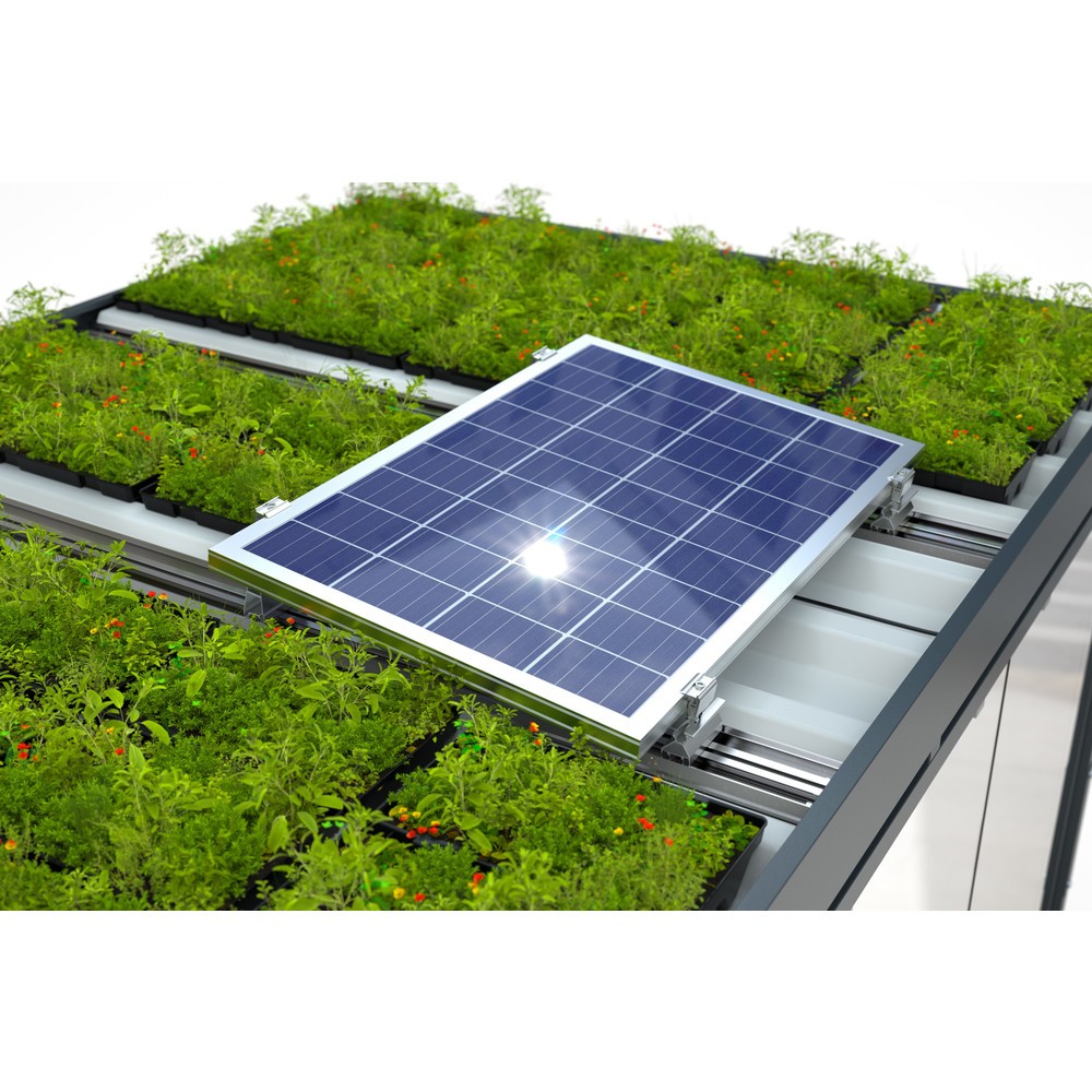 Immagine del prodotto: Profilo di sistema per sistema fotovoltaico wsm®, montaggio autonomo, angolo di elevazione di 7°