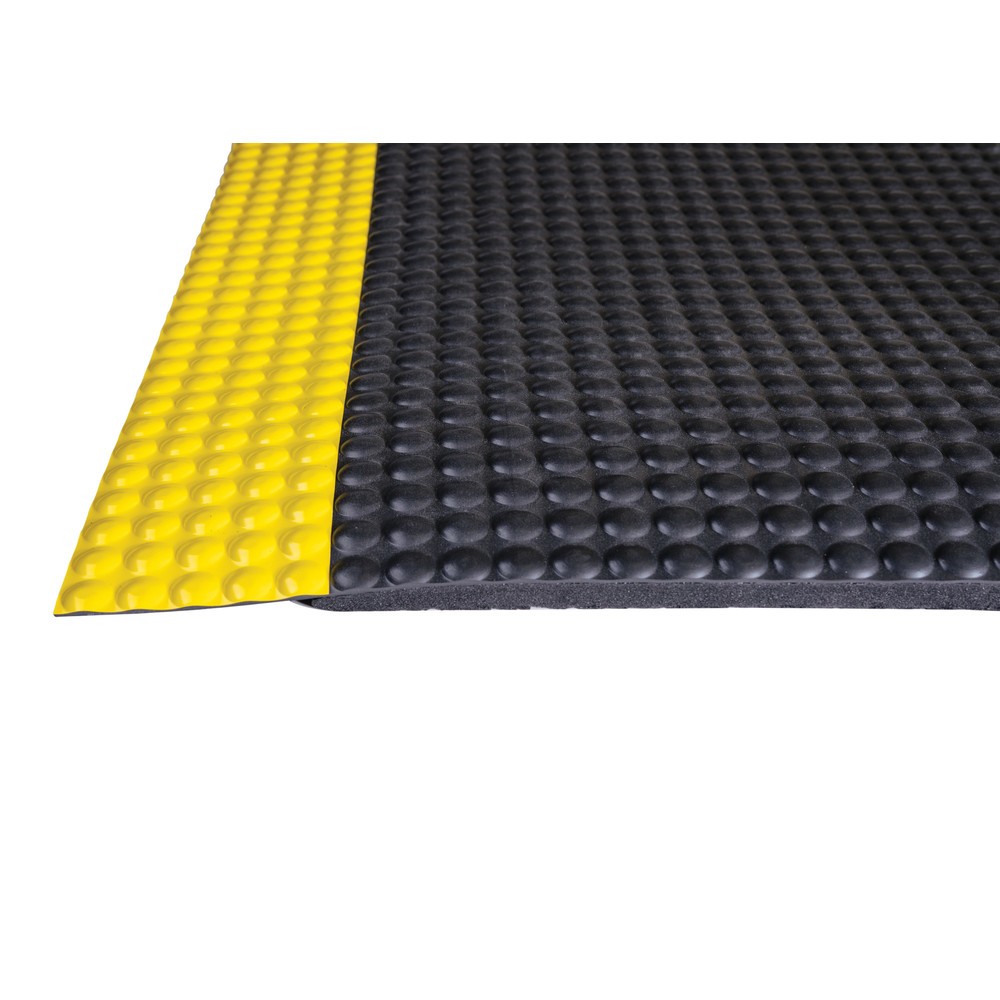 Immagine del prodotto n. 3: Tappetino defaticante in PVC, lato posteriore in vinile a microcelle, LxP 600 x 910 mm, nero/giallo