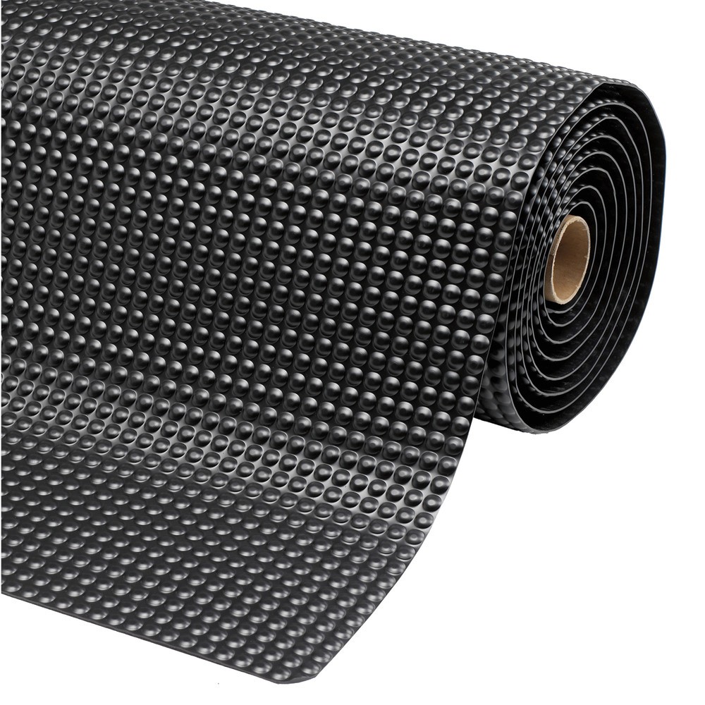 Immagine del prodotto n. 2: Tappetino defaticante in PVC, lato posteriore in vinile a microcelle, metro lineare x 910 mm, nero