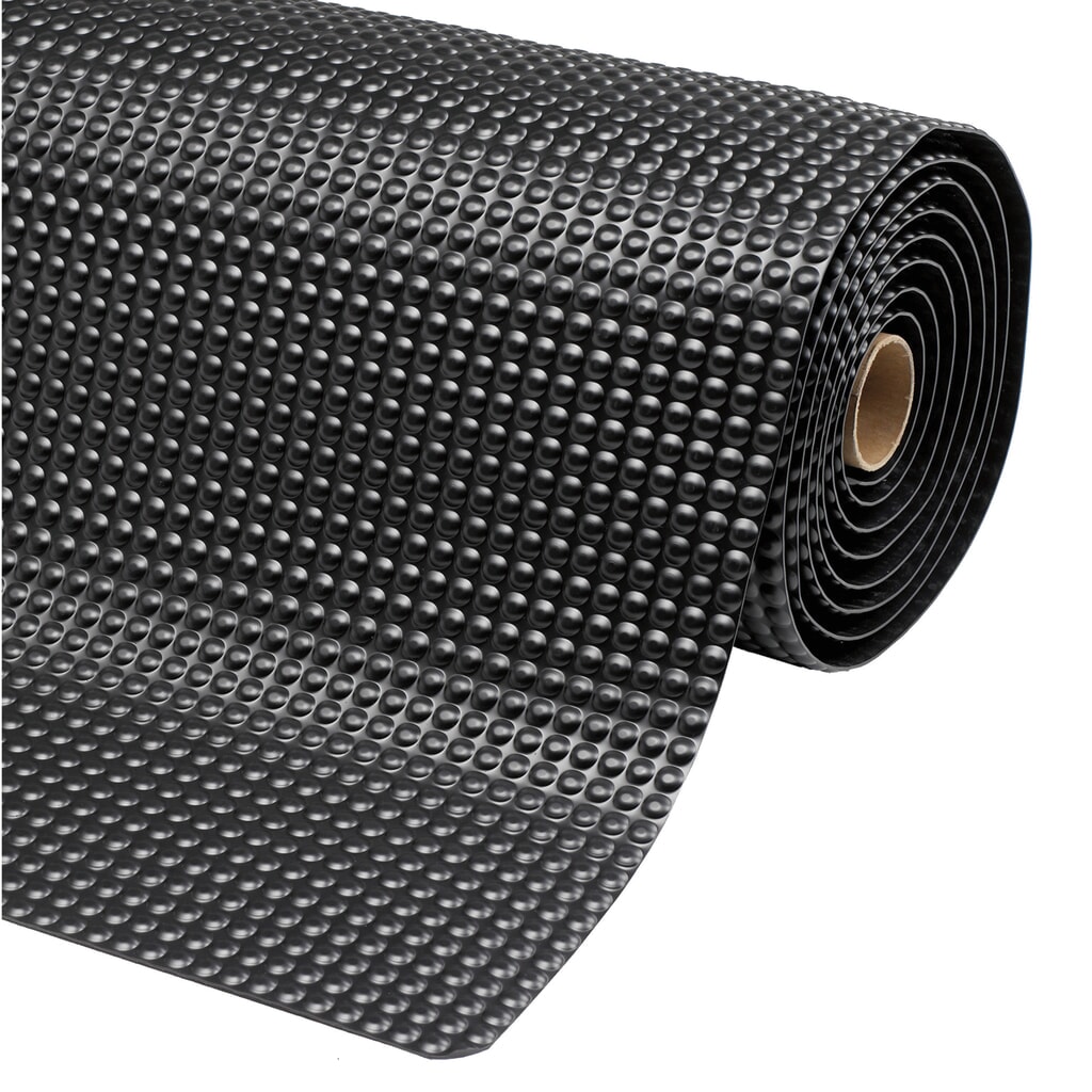 Tappetino defaticante in PVC, lato posteriore in vinile a microcelle, LxP 600 x 910 mm, nero Immagine del prodotto: Tappetino defaticante in PVC, lato posteriore in vinile a microcelle, LxP 600 x 910 mm, nero