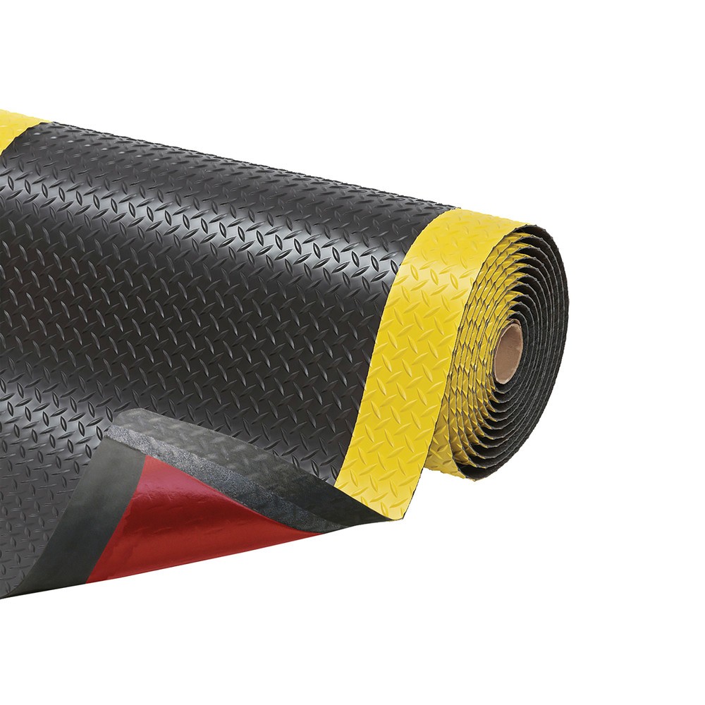 Immagine del prodotto n. 3: Tappetino defaticante per i settori industria e artigianato, metro lineare x 910 mm, nero/giallo