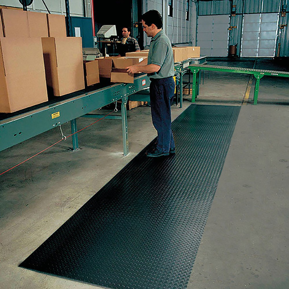 Immagine del prodotto n. 2: Tappetino defaticante, 2 strati, PVC/PU, 910 mm x metro lineare, nero