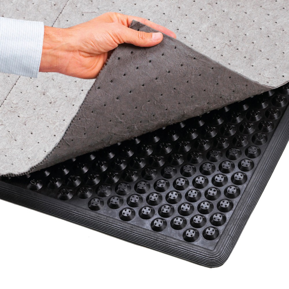 Immagine del prodotto n. 2: Tappetino defaticante con vello, in gomma nitrilica, LxP 870 x 1.570 mm