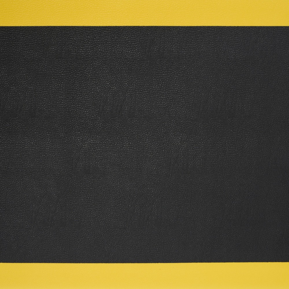 Immagine del prodotto n. 5: Tappetino defaticante HEMMDAL ErgoSoft Classic, strutturato, monostrato, LaxLu 600 x 600 mm, nero/giallo