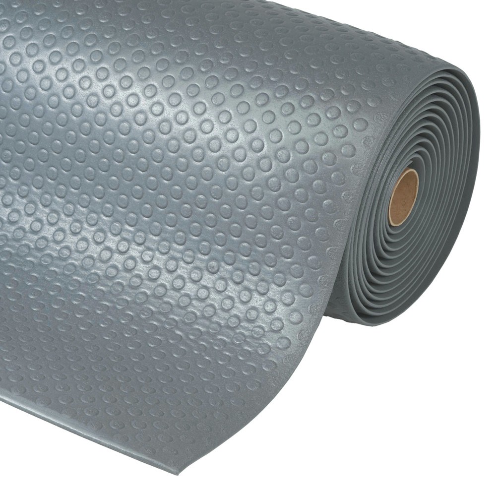 Immagine del prodotto n. 1: Tappetino defaticante, PVC/schiuma vinilica, con applicazioni in rilievo, metro lineare x 1.220 mm, grigio