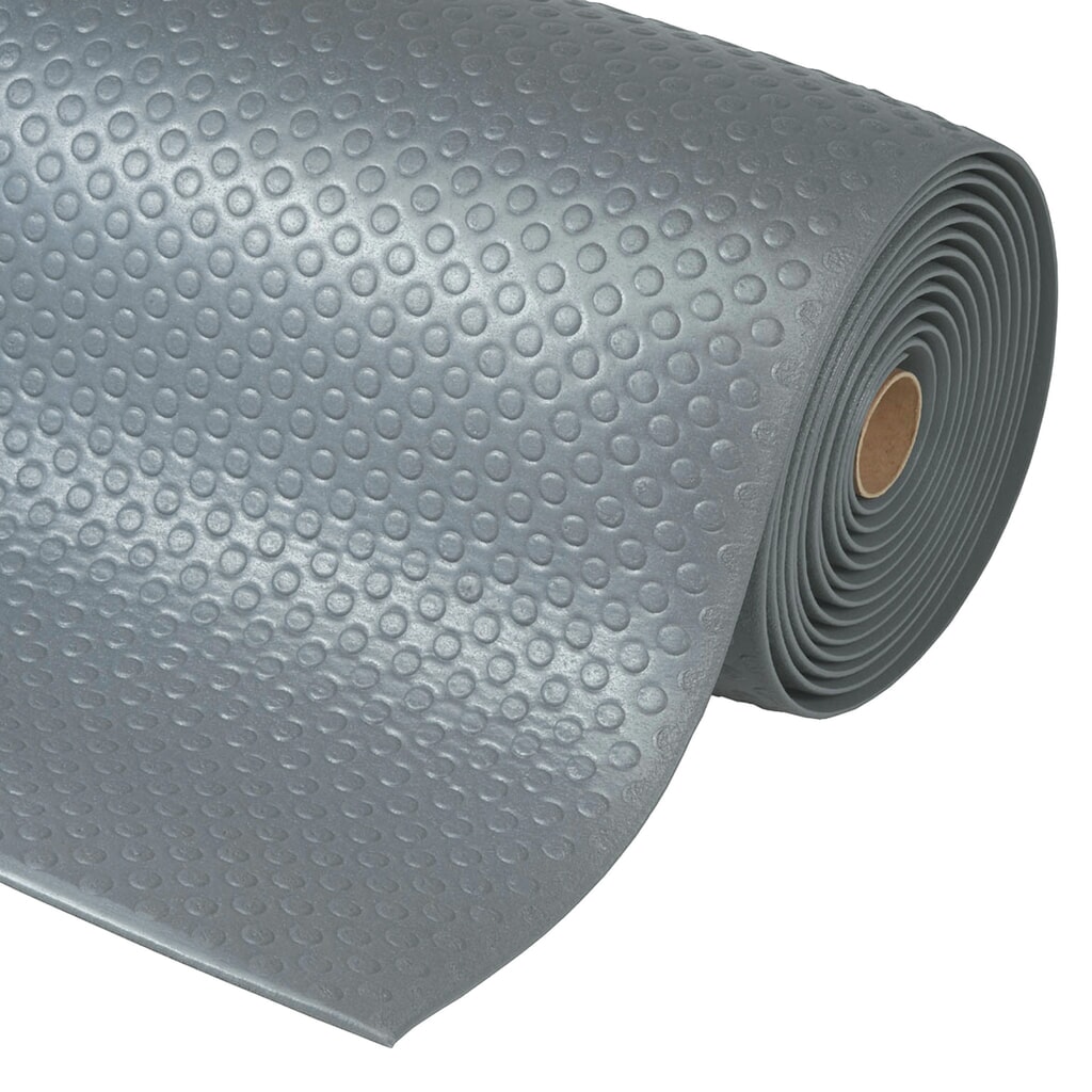 Tappetino defaticante, PVC/schiuma vinilica, con applicazioni in rilievo, metro lineare x 600 mm, grigio Immagine del prodotto: Tappetino defaticante, PVC/schiuma vinilica, con applicazioni in rilievo, metro lineare x 600 mm, grigio