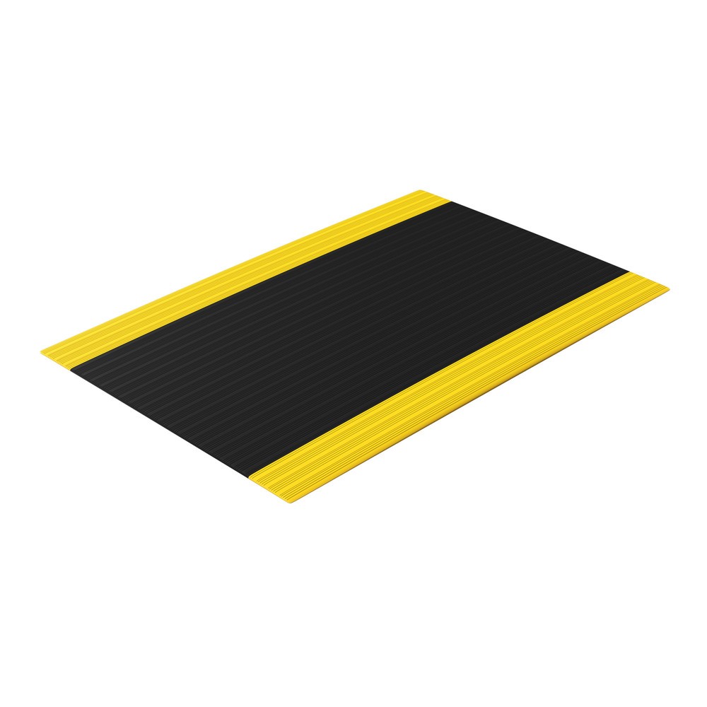 Immagine del prodotto n. 2: Tappetino defaticante Premium, schiuma vinilica, LxP 600 x 910 mm, nero/giallo