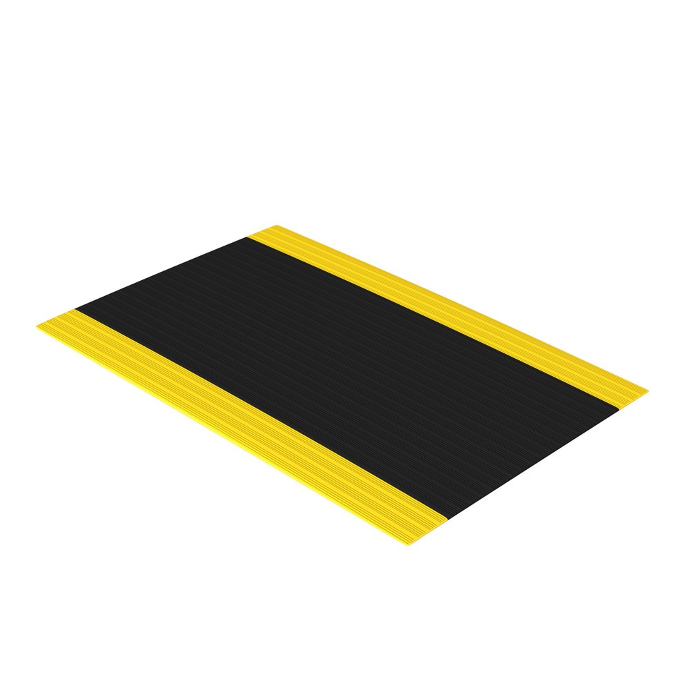 Immagine del prodotto n. 3: Tappetino defaticante Premium, schiuma vinilica, LxP 600 x 910 mm, nero/giallo