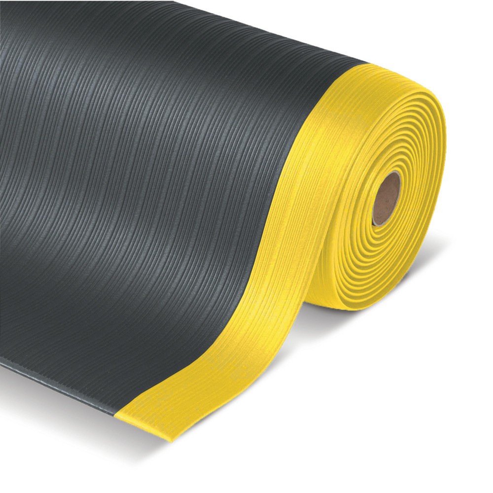 Immagine del prodotto n. 1: Tappetino defaticante Premium, schiuma vinilica, LxP 600 x 910 mm, nero/giallo