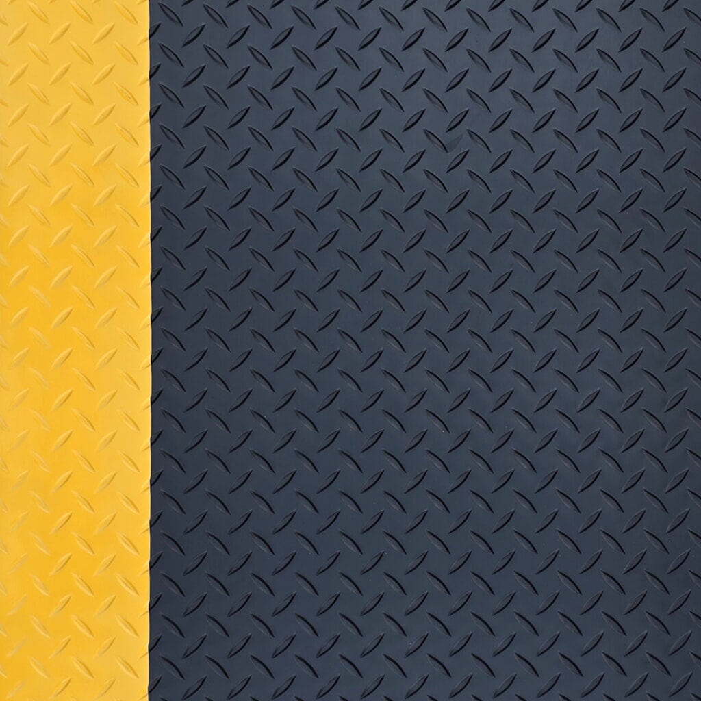 Tappetino defaticante Steinbock® ESD ErgoSoft Strong, profilo a diamante, 2 strati, LxL 600 x 1.000 mm, nero/giallo Immagine del prodotto n. 4: Tappetino defaticante Steinbock® ESD ErgoSoft Strong, profilo a diamante, 2 strati, LxL 600 x 1.000 mm, nero/giallo