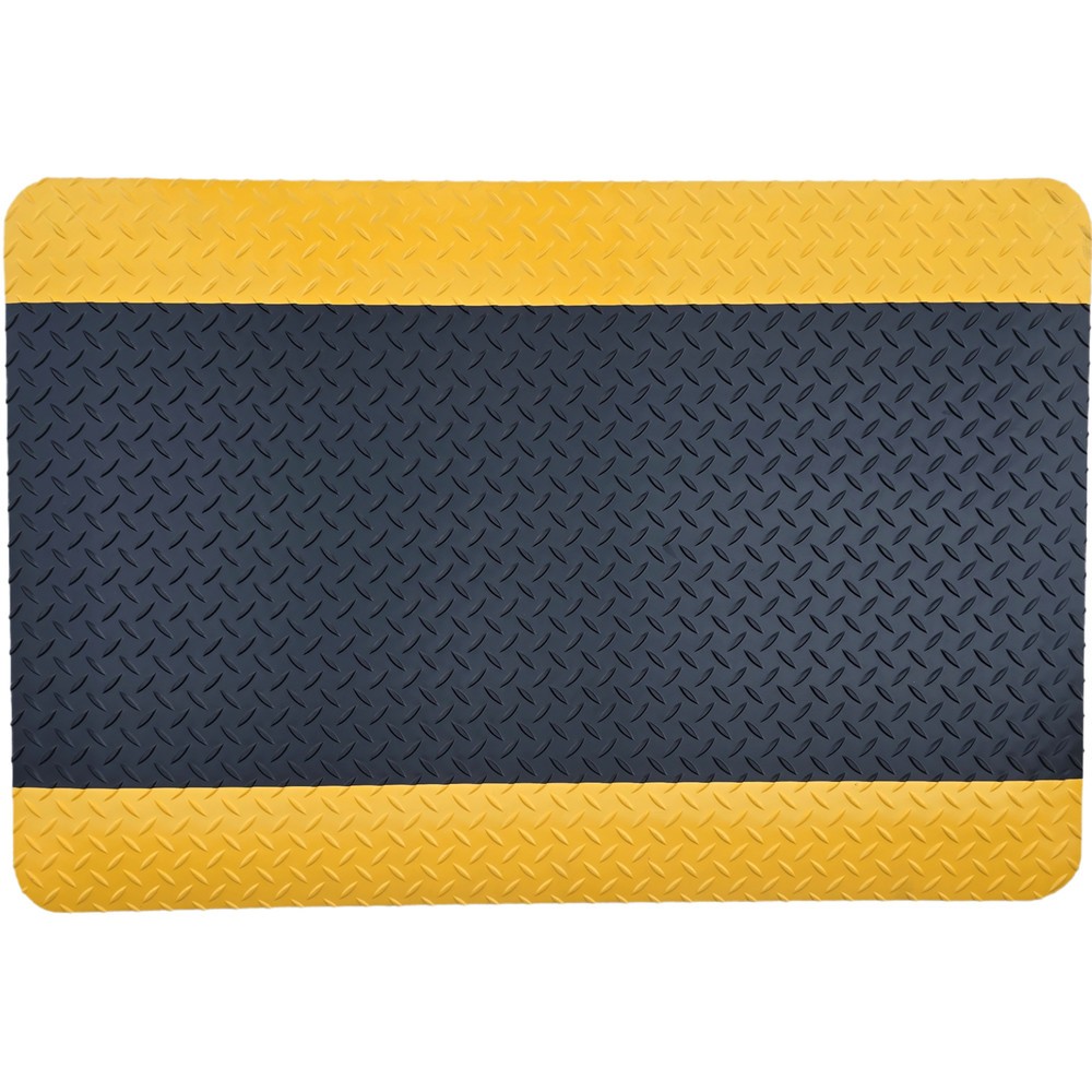 Immagine del prodotto n. 2: Tappetino defaticante Steinbock® ErgoSoft Strong, profilo a diamante, 2 strati, LxL 600 x 1.000 mm, nero/giallo