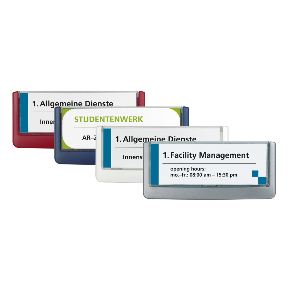 Immagine del prodotto: Targhetta da porta DURABLE Click Sign, AxL 52,5 x 149 mm, bianco