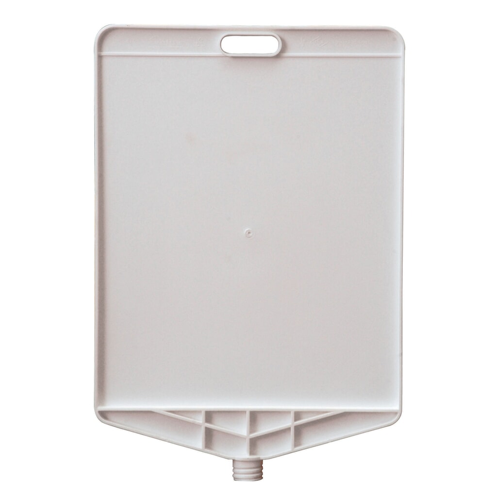 Targhetta di avvertimento in bianco, rettangolare, AxL 410 x 350 mm Immagine del prodotto: Targhetta di avvertimento in bianco, rettangolare, AxL 410 x 350 mm