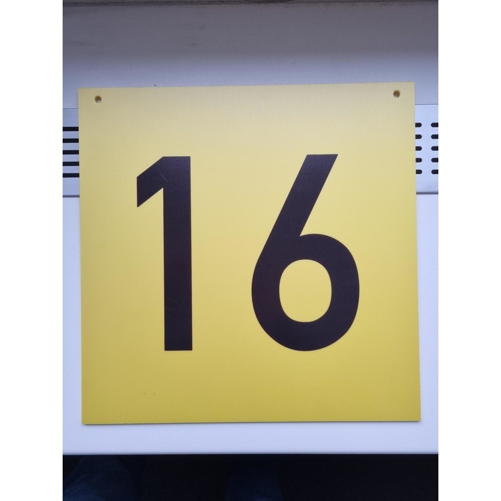 Immagine del prodotto: Targhetta per file di scaffali, 300 x 300 mm, giallo