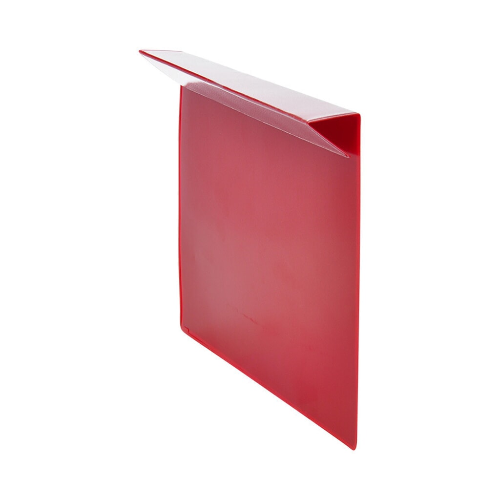 Immagine del prodotto n. 2: Tasca di contrassegno per telai di sopralzo, 100 pz/SU, DIN A5, inserimento laterale, rosso