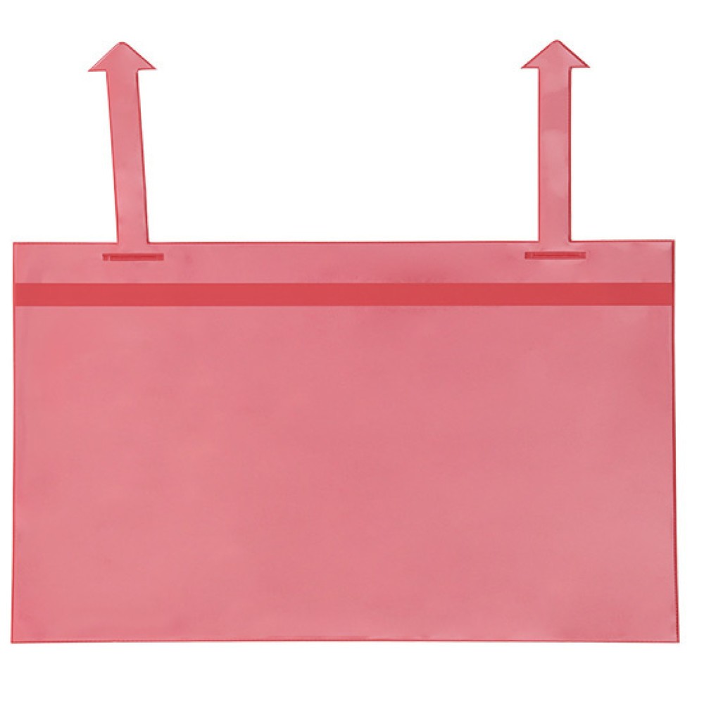 Immagine del prodotto n. 1: Tasche per contenitori a griglia con alette, 50 pz/SU, DIN A4 verticale, rosso
